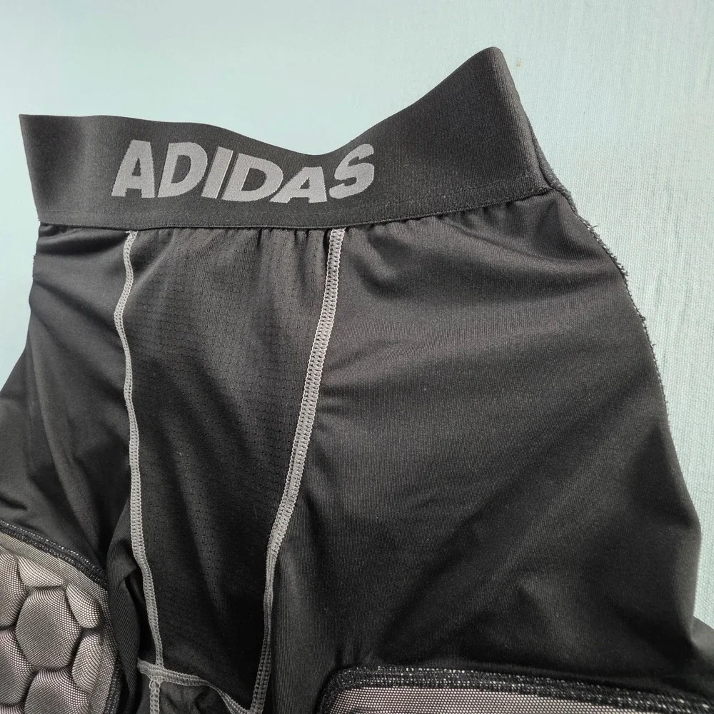 Adidas Techfit Padded Football Girdle Shorts Black Grey Mens XL Climacool